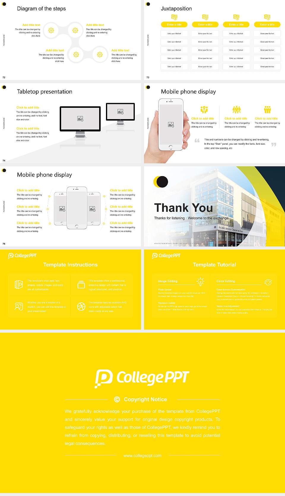 Amsterdam University of the Arts Competition/Entrepreneurship Contest PPT Template16:9 ratio PPT effect preview image9