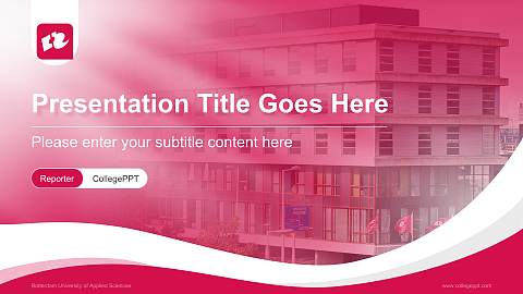 Rotterdam University of Applied Sciences Lecture Sharing and Networking Event PPT Template