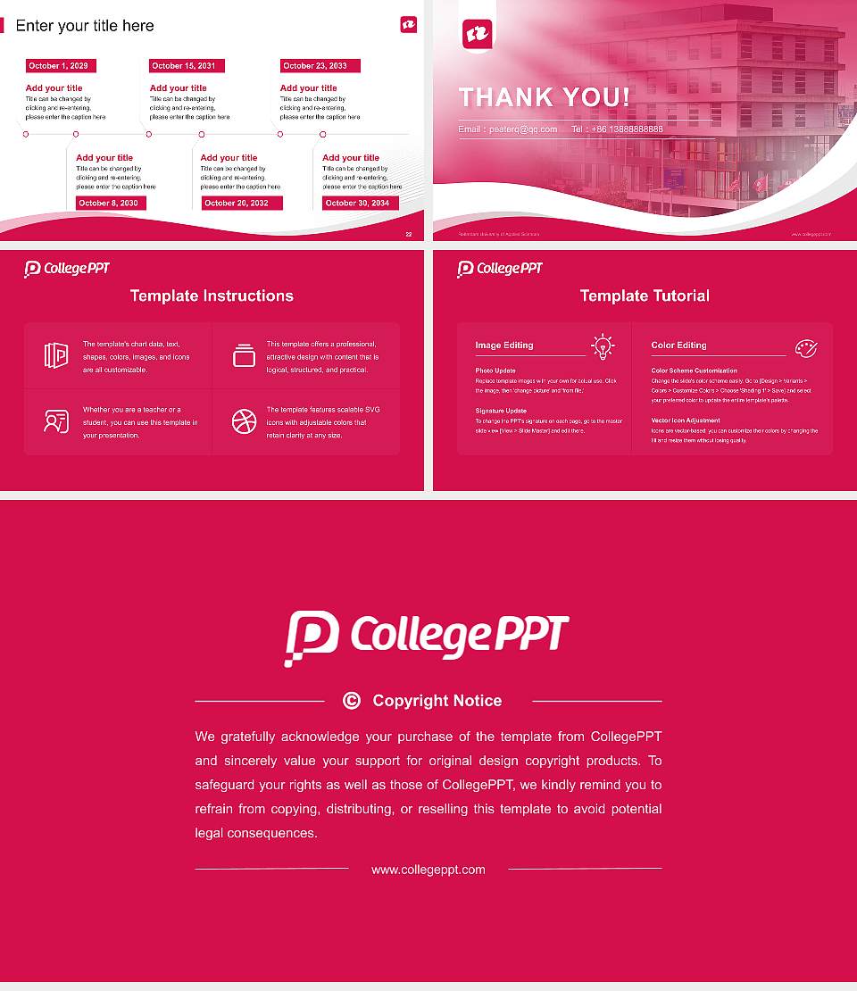 Rotterdam University of Applied Sciences Lecture Sharing and Networking Event PPT Template16:9 ratio PPT effect preview image4