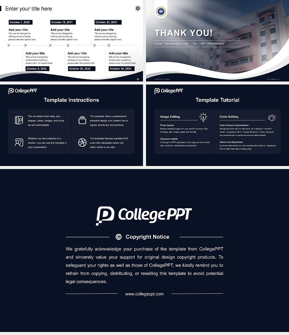 Career Point University Lecture Sharing and Networking Event PPT Template16:9 ratio PPT effect preview image4
