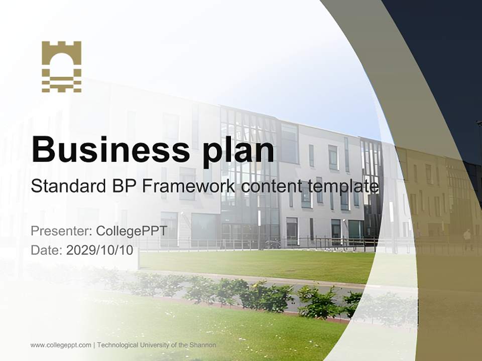 Technological University of the Shannon Competition/Entrepreneurship Contest PPT Template4:3 ratio PPT effect preview image9
