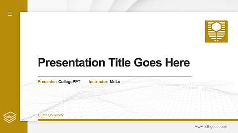 Curtin University Thesis Proposal/Graduation Defense PPT Template
