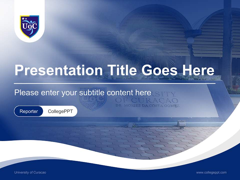 University of Curacao Lecture Sharing and Networking Event PPT Template4:3 ratio PPT effect preview image4