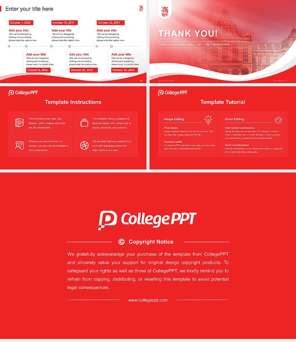 University of Groningen Lecture Sharing and Networking Event PPT Template16:9 ratio PPT effect preview image4