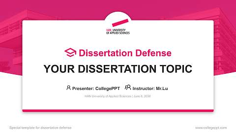 HAN University of Applied Sciences Graduation Thesis Defense PPT Template