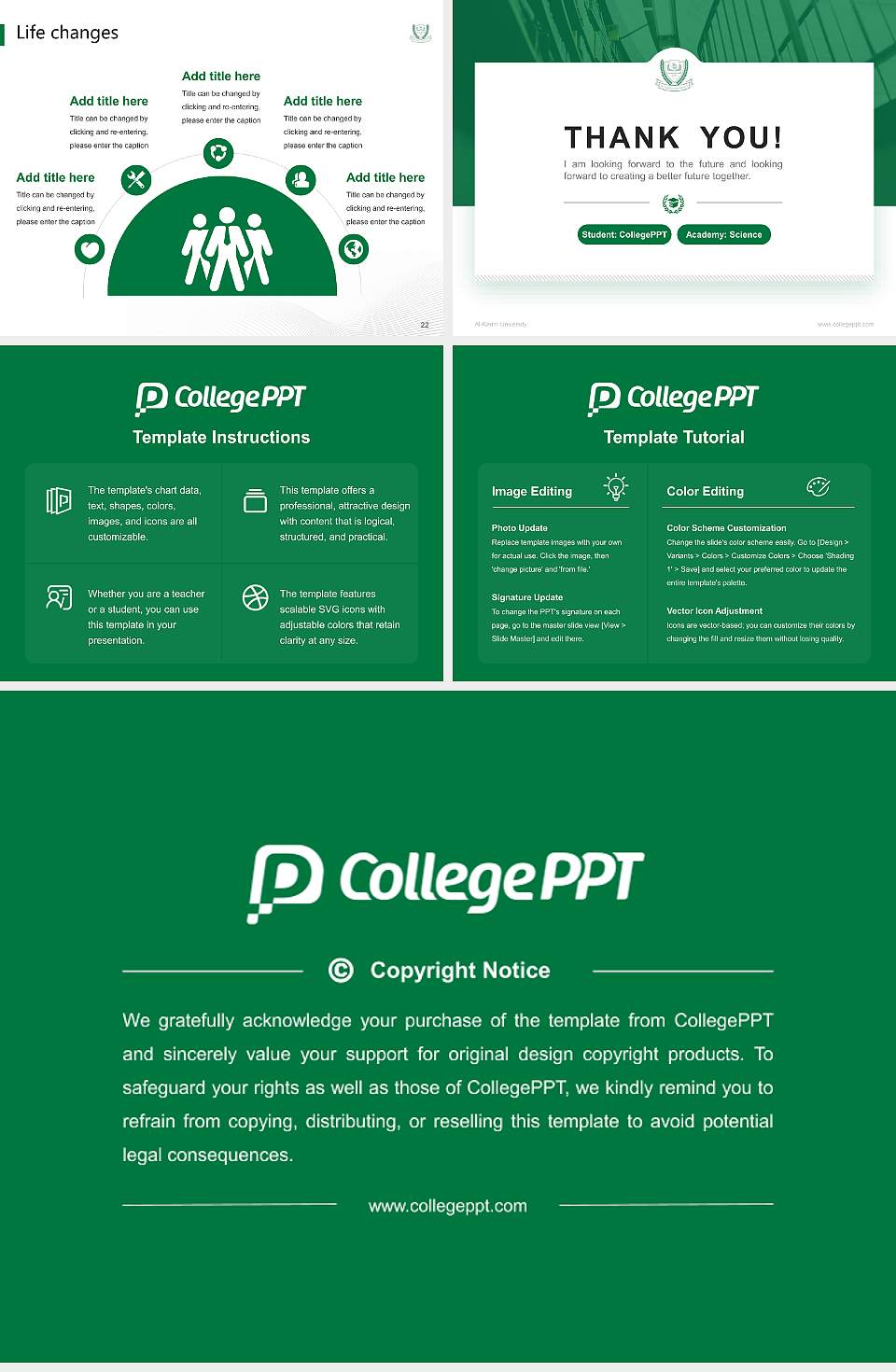 Al-Karim University National Scholarship Defense PPT Template4:3 ratio PPT effect preview image4