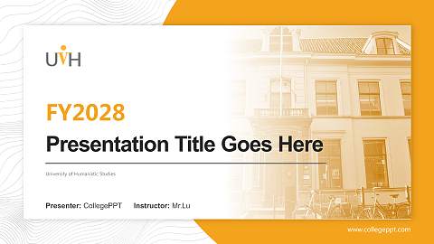 University of Humanistic Studies Academic Presentation/Research Findings Report PPT Template