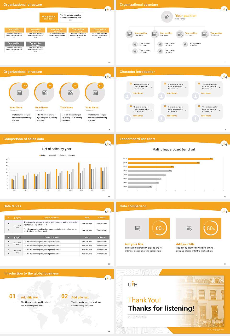 University of Humanistic Studies Academic Presentation/Research Findings Report PPT Template16:9 ratio PPT effect preview image4