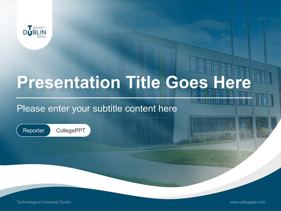 Technological University Dublin Lecture Sharing and Networking Event PPT Template4:3 ratio PPT effect preview image4