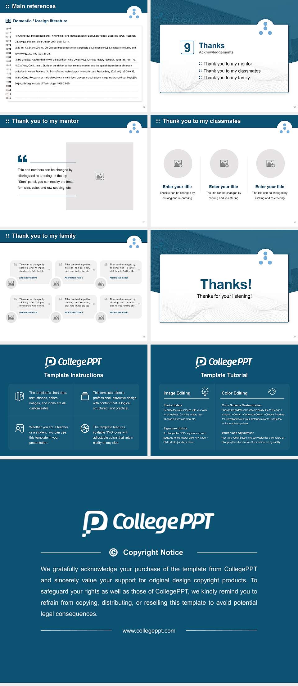 Iselinge University of Applied Sciences Graduation Thesis Defense PPT Template4:3 ratio PPT effect preview image7