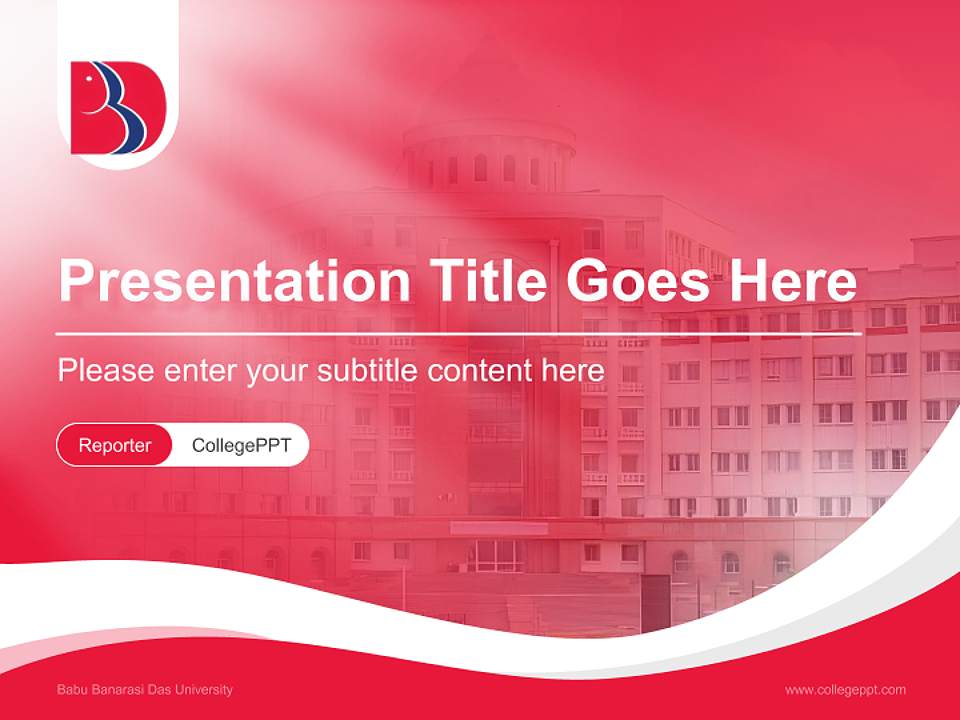 Babu Banarasi Das University Lecture Sharing and Networking Event PPT Template4:3 ratio PPT effect preview image4