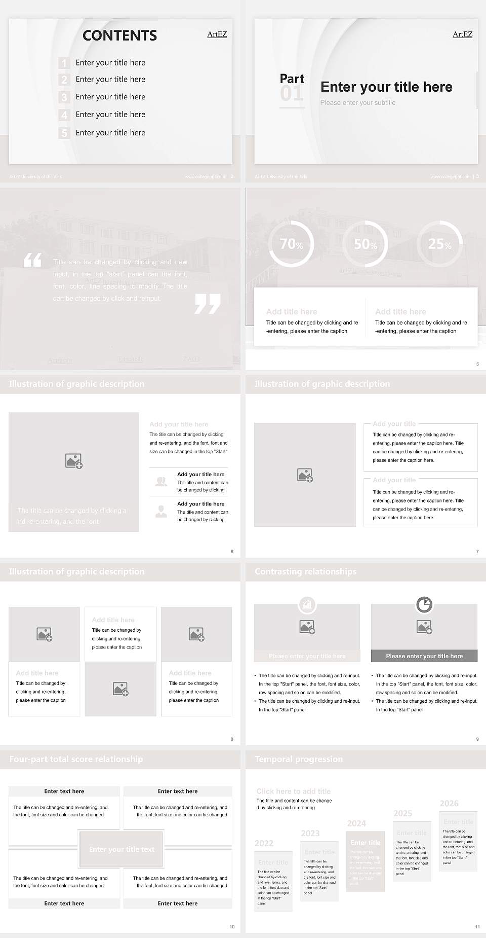 ArtEZ University of the Arts Thesis Proposal/Graduation Defense PPT Template4:3 ratio PPT effect preview image2