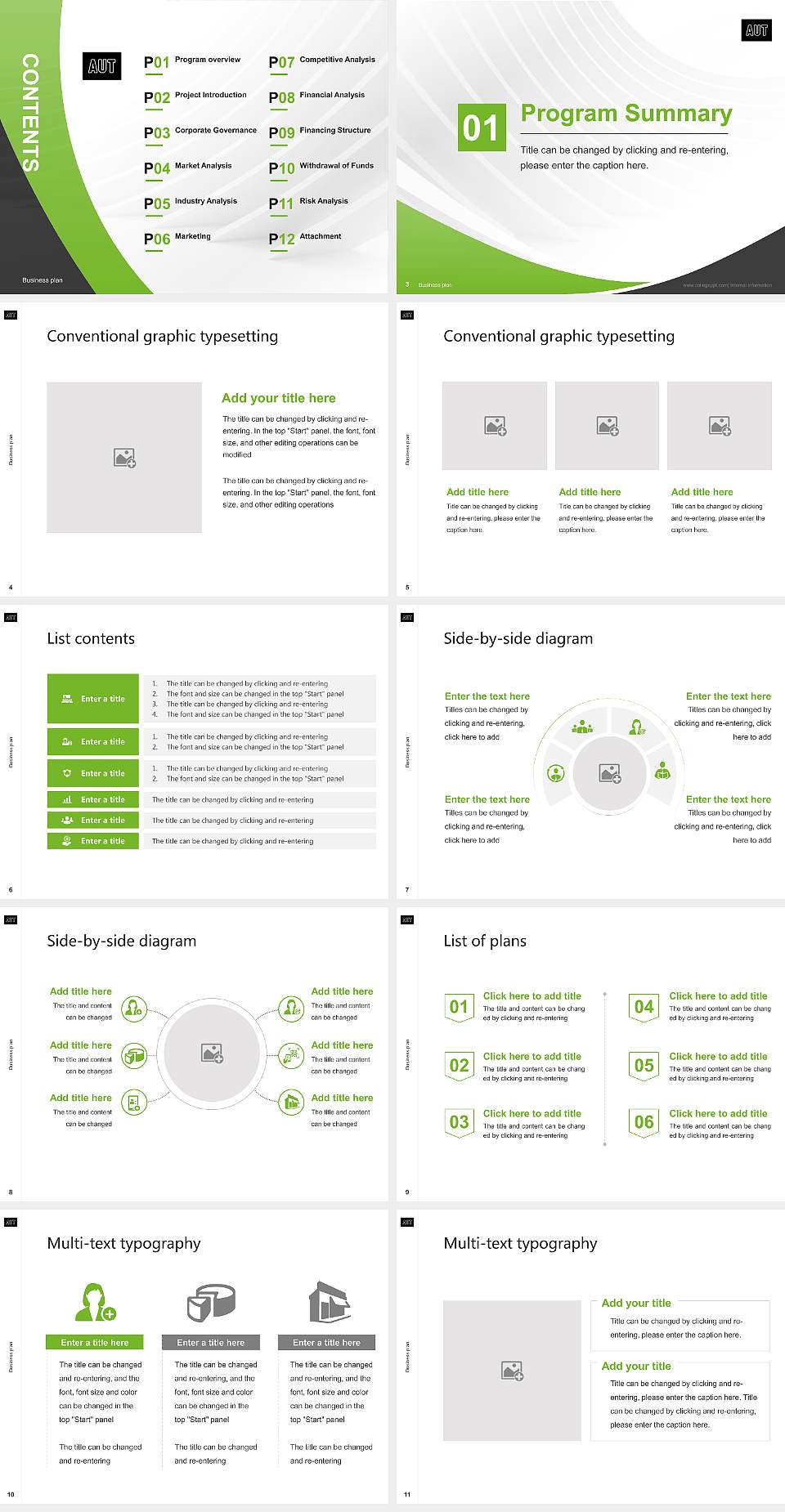 Auckland University of Technology Competition/Entrepreneurship Contest PPT Template4:3 ratio PPT effect preview image2