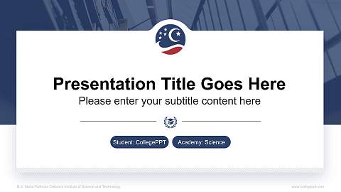 B.S. Abdur Rahman Crescent Institute of Science and Technology National Scholarship Defense PPT Template