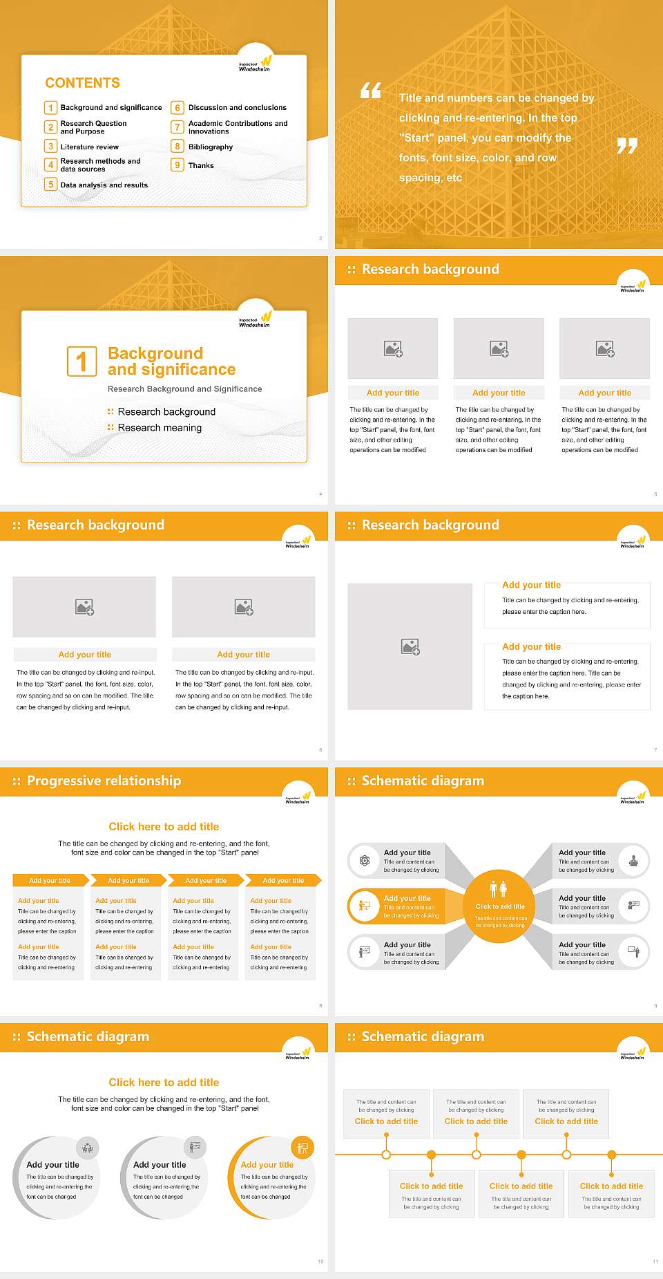 Windesheim University of Applied Sciences Graduation Thesis Defense PPT Template4:3 ratio PPT effect preview image2
