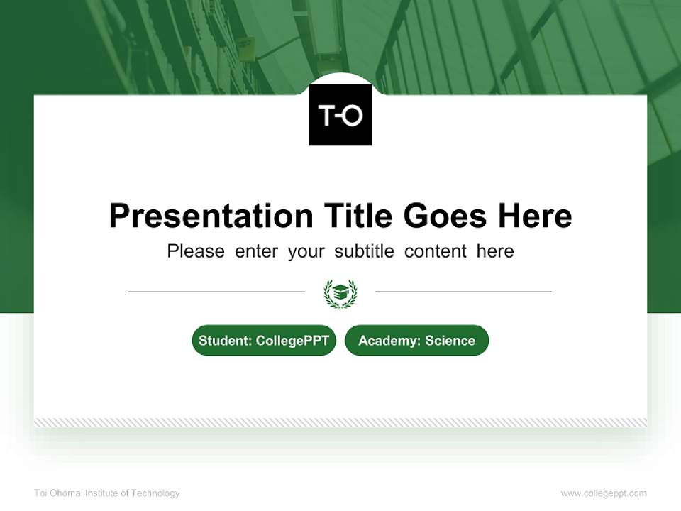 Toi Ohomai Institute of Technology National Scholarship Defense PPT Template4:3 ratio PPT effect preview image4