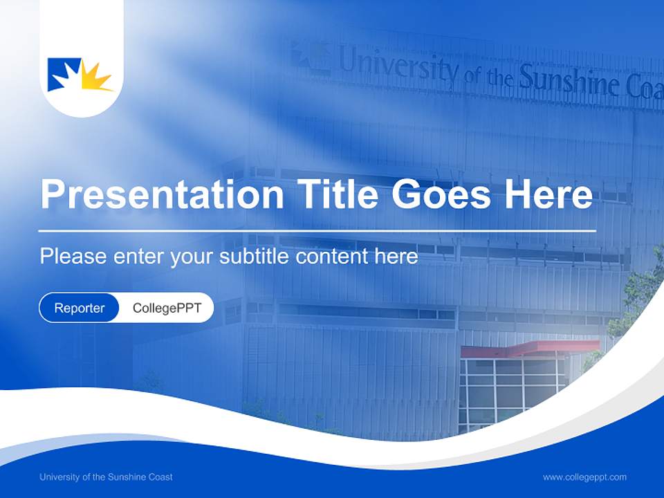 University of the Sunshine Coast Lecture Sharing and Networking Event PPT Template4:3 ratio PPT effect preview image4