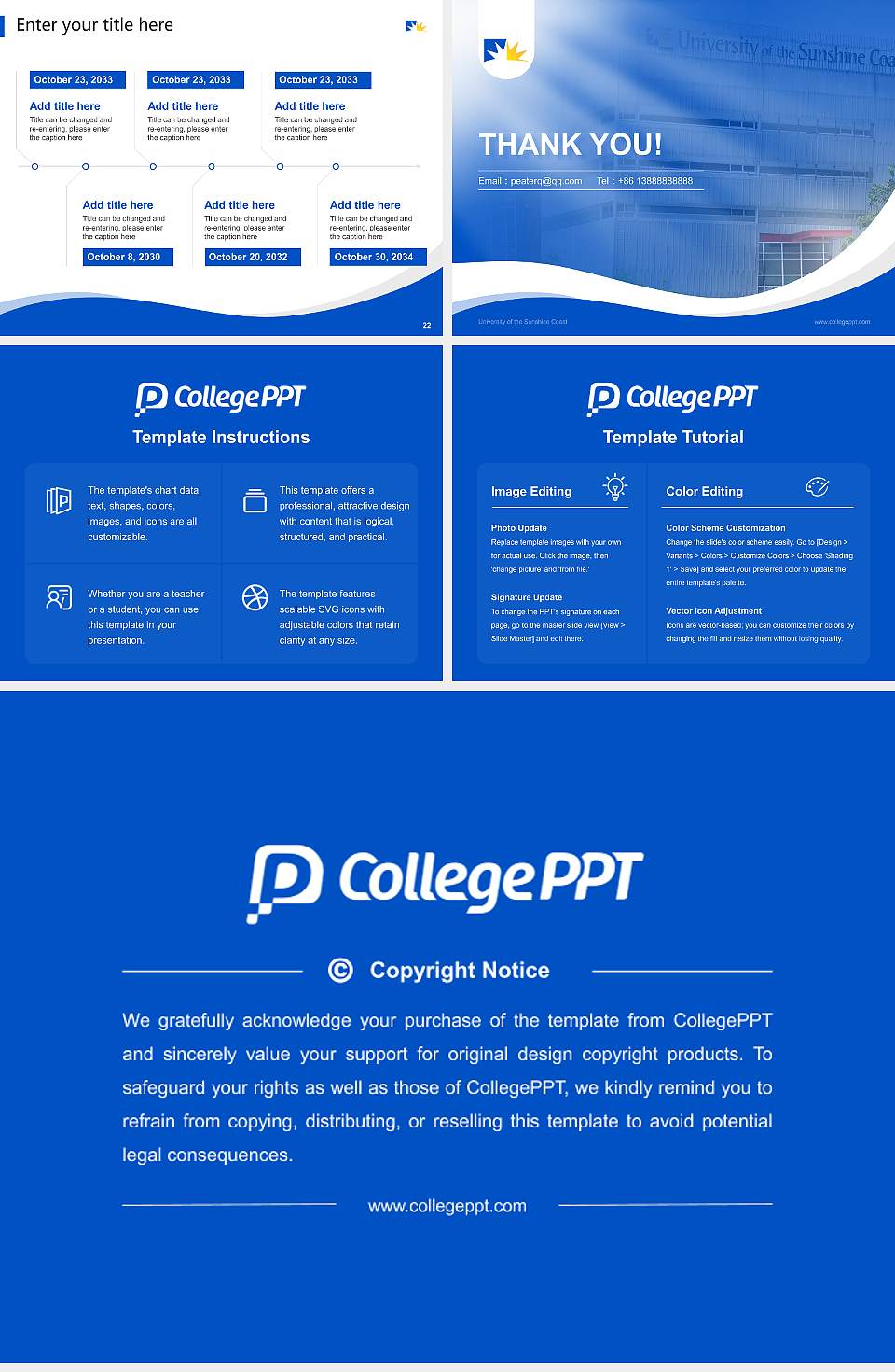 University of the Sunshine Coast Lecture Sharing and Networking Event PPT Template4:3 ratio PPT effect preview image4