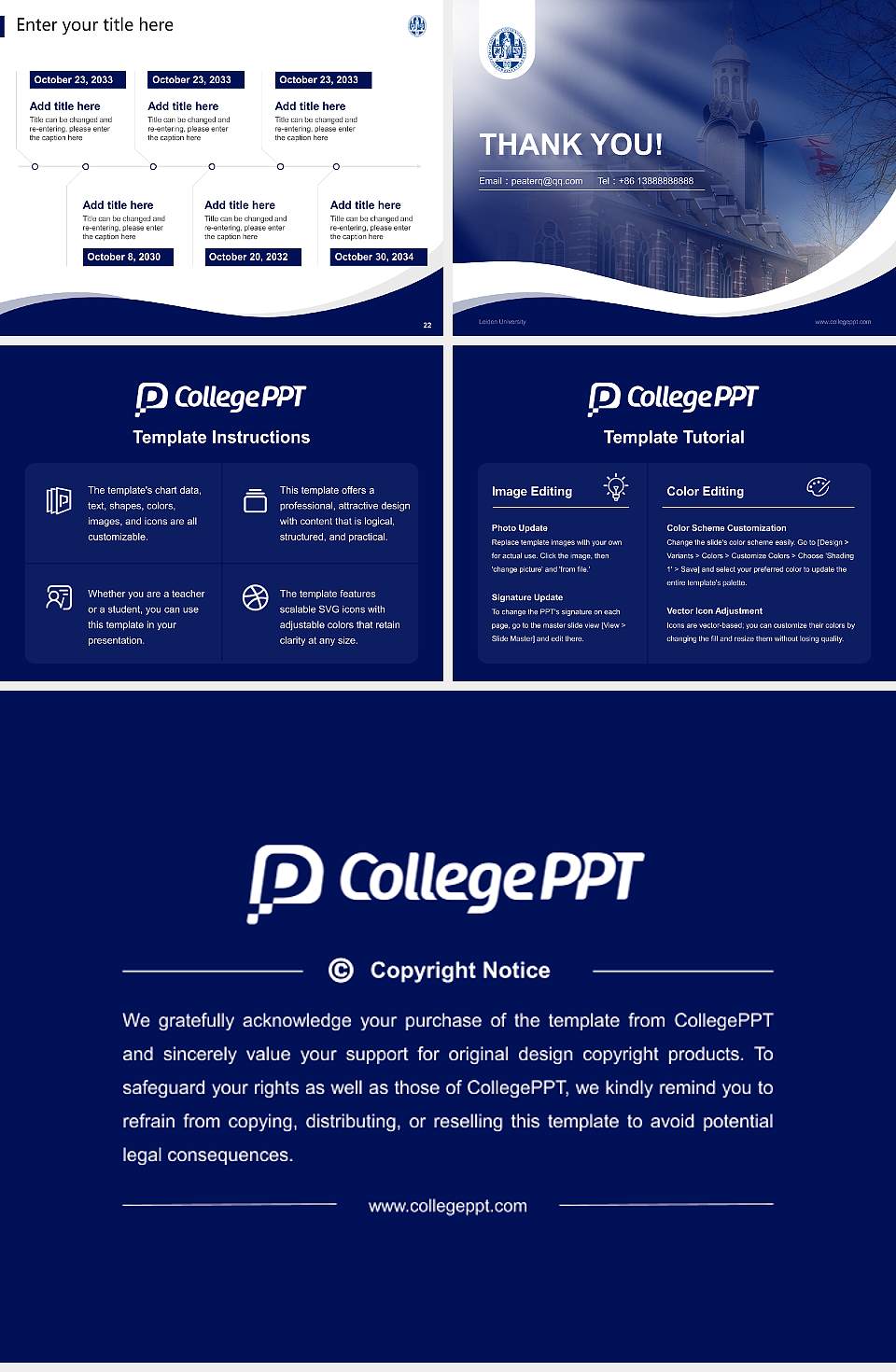 Leiden University Lecture Sharing and Networking Event PPT Template4:3 ratio PPT effect preview image4