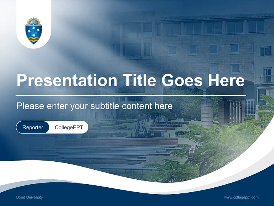 Bond University Lecture Sharing and Networking Event PPT Template4:3 ratio PPT effect preview image4