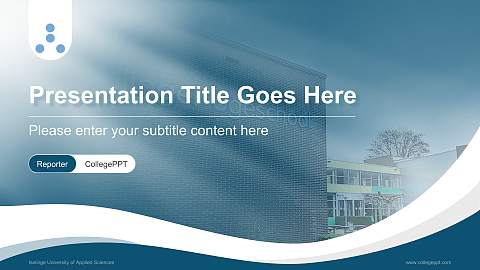 Iselinge University of Applied Sciences Lecture Sharing and Networking Event PPT Template