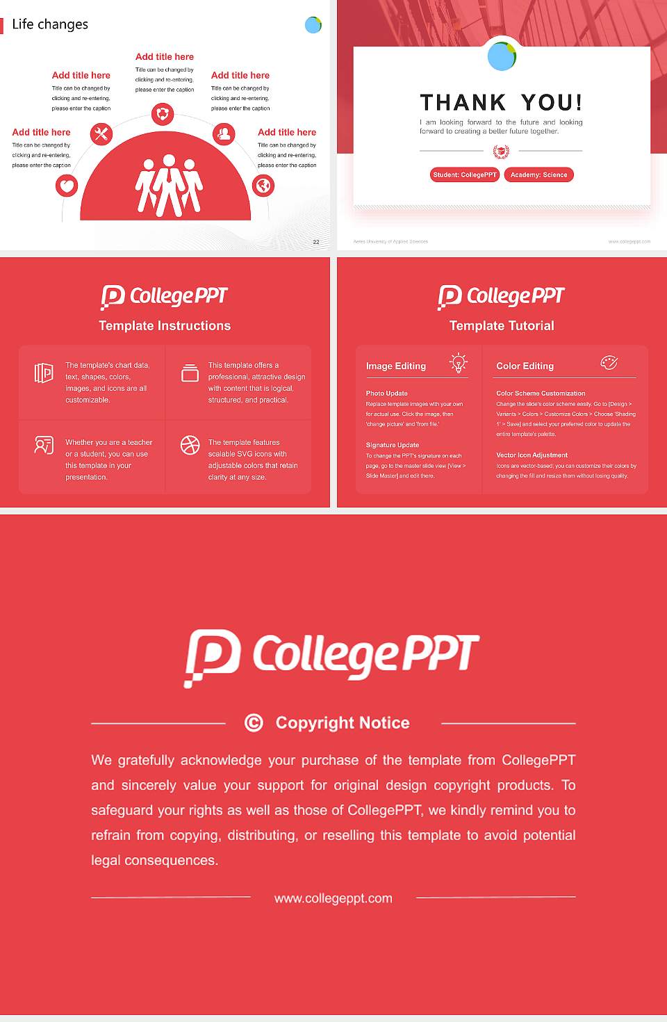 Aeres University of Applied Sciences National Scholarship Defense PPT Template4:3 ratio PPT effect preview image4