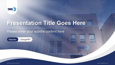 Dublin Business School Lecture Sharing and Networking Event PPT Template