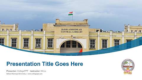 Adikavi Nannaya University Course/Courseware Creation PPT Template