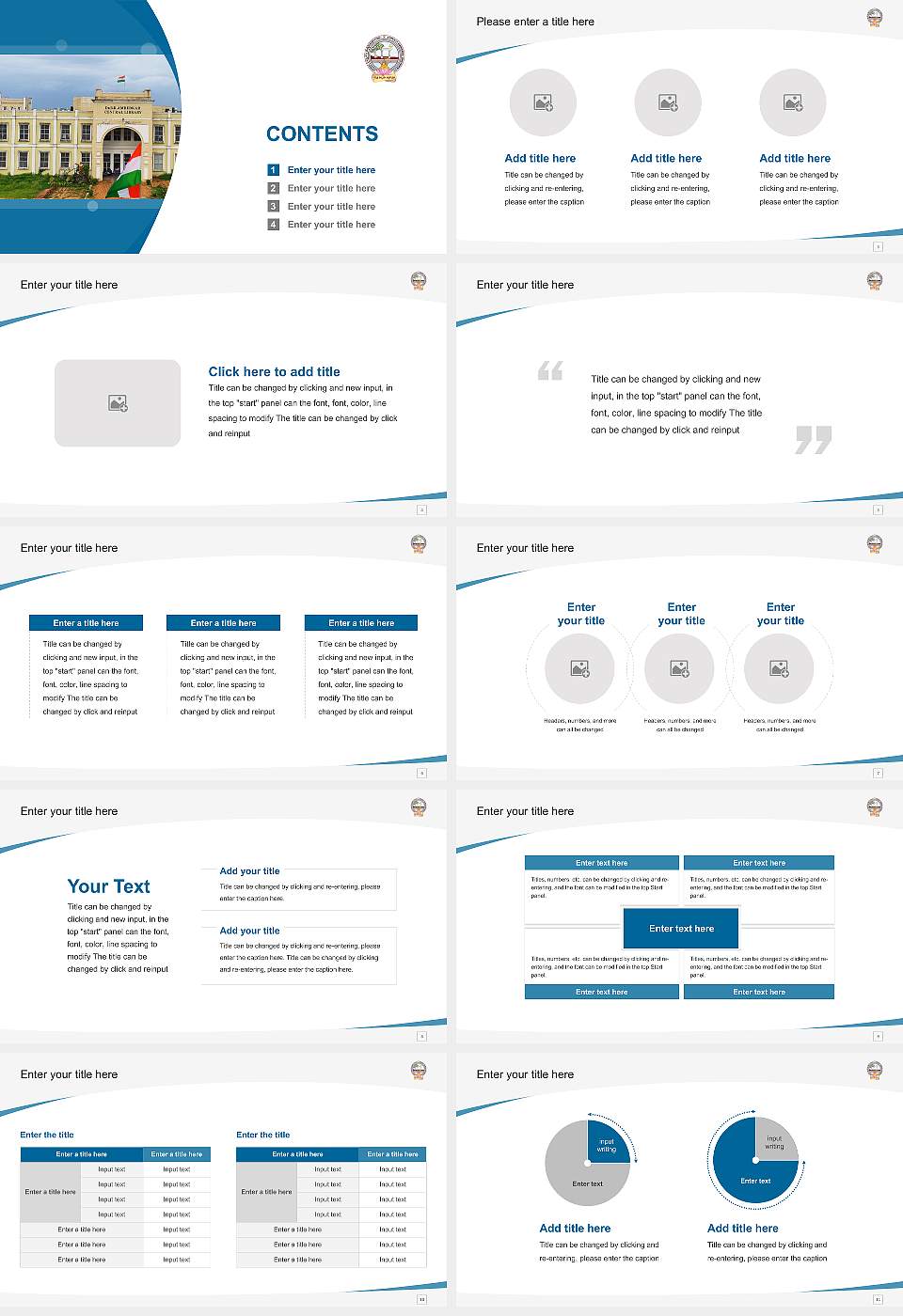 Adikavi Nannaya University Course/Courseware Creation PPT Template16:9 ratio PPT effect preview image2