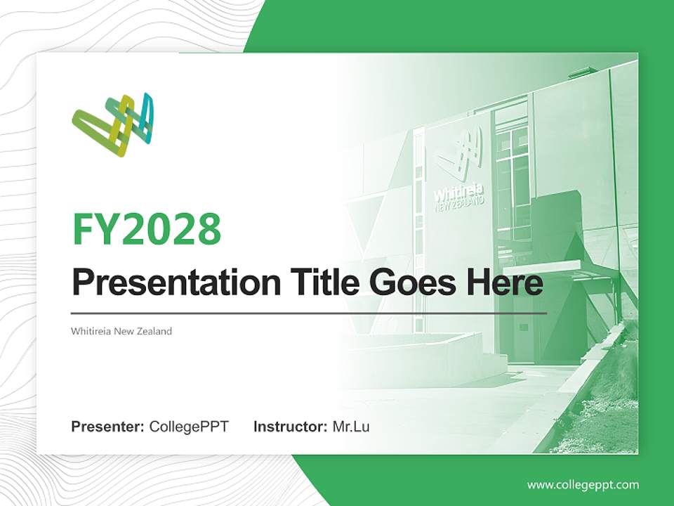 Whitireia New Zealand Academic Presentation/Research Findings Report PPT Template4:3 ratio PPT effect preview image5