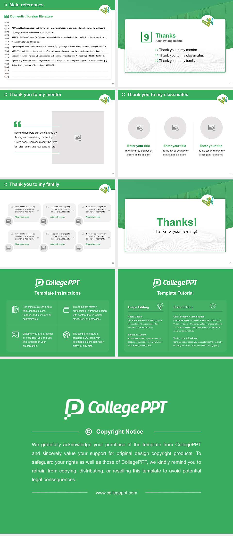 Whitireia New Zealand Graduation Thesis Defense PPT Template4:3 ratio PPT effect preview image7