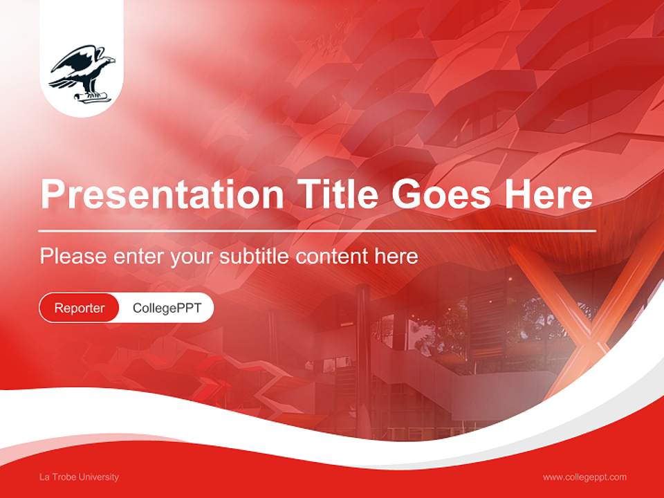 La Trobe University Lecture Sharing and Networking Event PPT Template4:3 ratio PPT effect preview image4