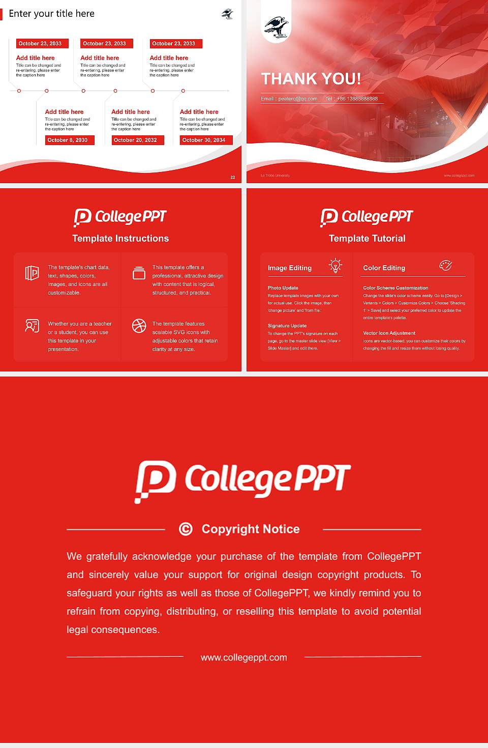 La Trobe University Lecture Sharing and Networking Event PPT Template4:3 ratio PPT effect preview image4