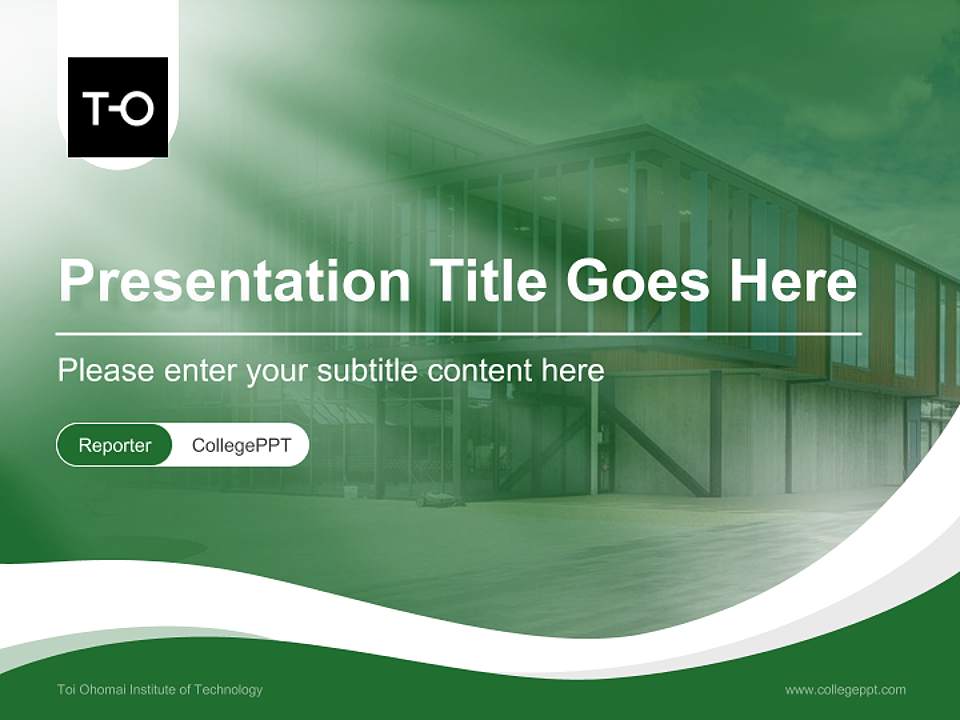 Toi Ohomai Institute of Technology Lecture Sharing and Networking Event PPT Template4:3 ratio PPT effect preview image4