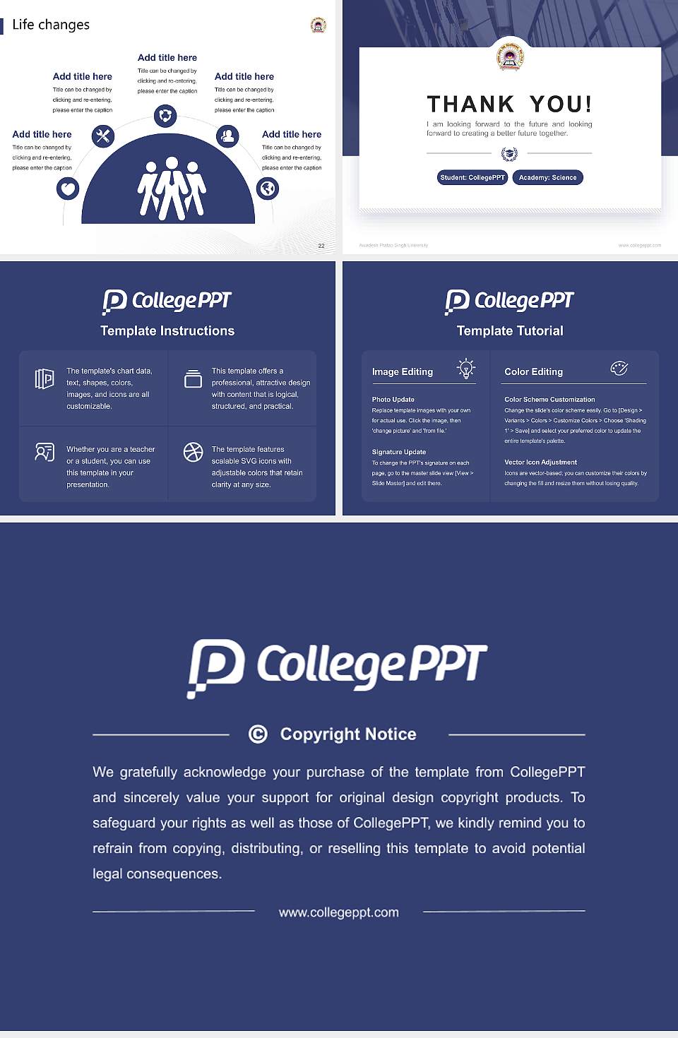 Awadesh Pratap Singh University National Scholarship Defense PPT Template4:3 ratio PPT effect preview image4