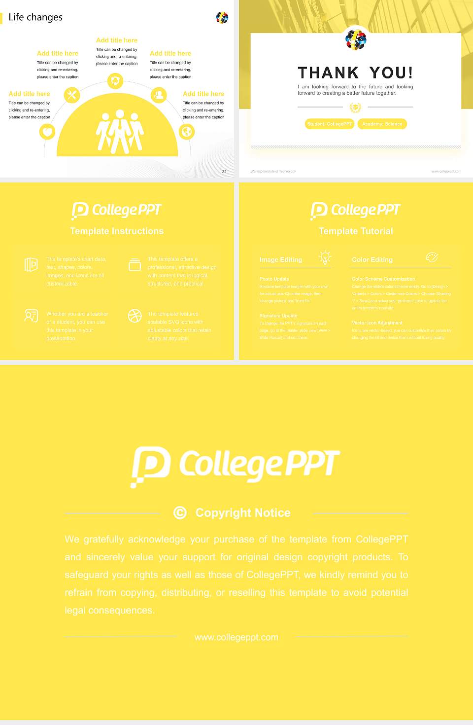Waikato Institute of Technology National Scholarship Defense PPT Template4:3 ratio PPT effect preview image4