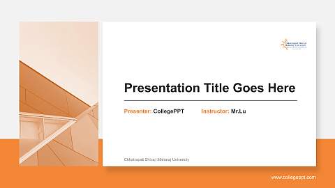 Chhatrapati Shivaji Maharaj University General Purpose PPT Template