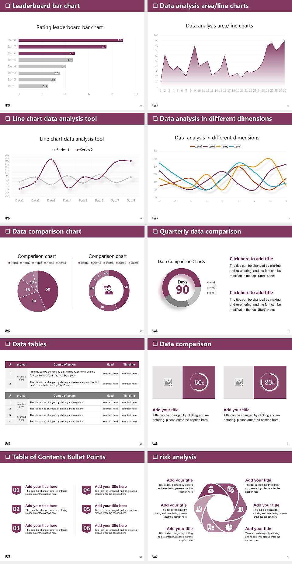 University of the Arts Singapore General Purpose PPT Template4:3 ratio PPT effect preview image4