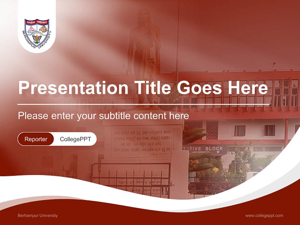 Berhampur University Lecture Sharing and Networking Event PPT Template4:3 ratio PPT effect preview image4