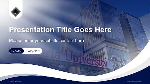 Victoria University Lecture Sharing and Networking Event PPT Template