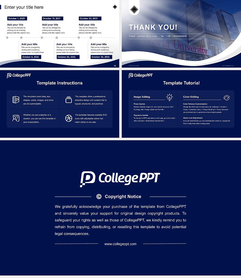 Victoria University Lecture Sharing and Networking Event PPT Template16:9 ratio PPT effect preview image4