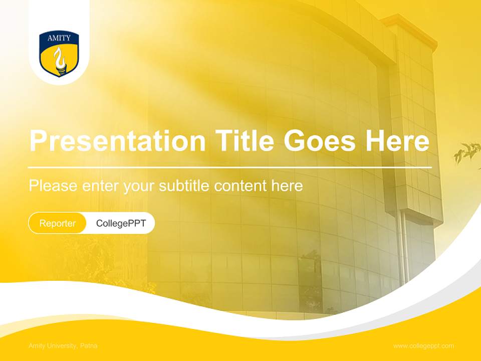 Amity University, Patna Lecture Sharing and Networking Event PPT Template4:3 ratio PPT effect preview image4