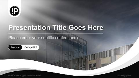 IPABO University of Applied Sciences for Education Lecture Sharing and Networking Event PPT Template