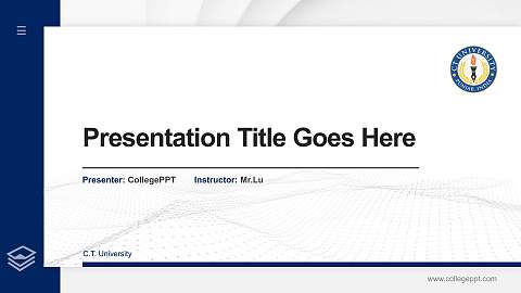 C.T. University Thesis Proposal/Graduation Defense PPT Template