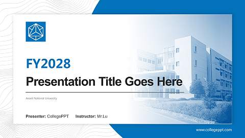 Anant National University Academic Presentation/Research Findings Report PPT Template