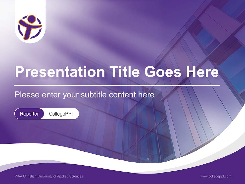 VIAA Christian University of Applied Sciences Lecture Sharing and Networking Event PPT Template4:3 ratio PPT effect preview image4