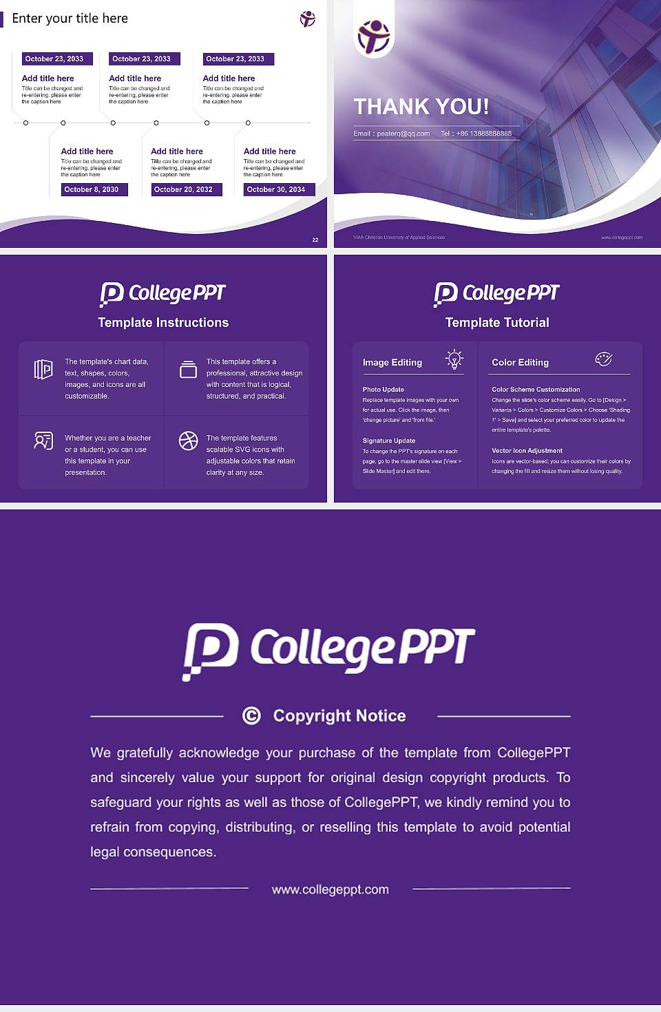 VIAA Christian University of Applied Sciences Lecture Sharing and Networking Event PPT Template4:3 ratio PPT effect preview image4