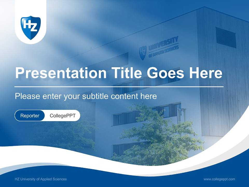 HZ University of Applied Sciences Lecture Sharing and Networking Event PPT Template4:3 ratio PPT effect preview image4