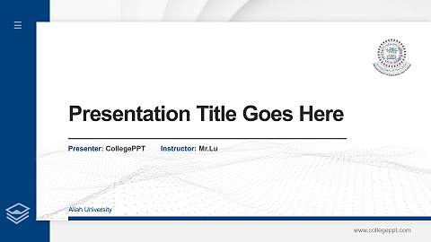 Aliah University Thesis Proposal/Graduation Defense PPT Template
