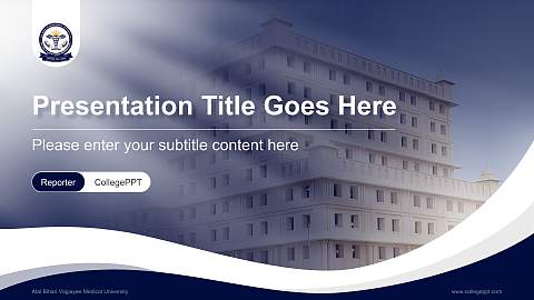 Atal Bihari Vajpayee Medical University Lecture Sharing and Networking Event PPT Template